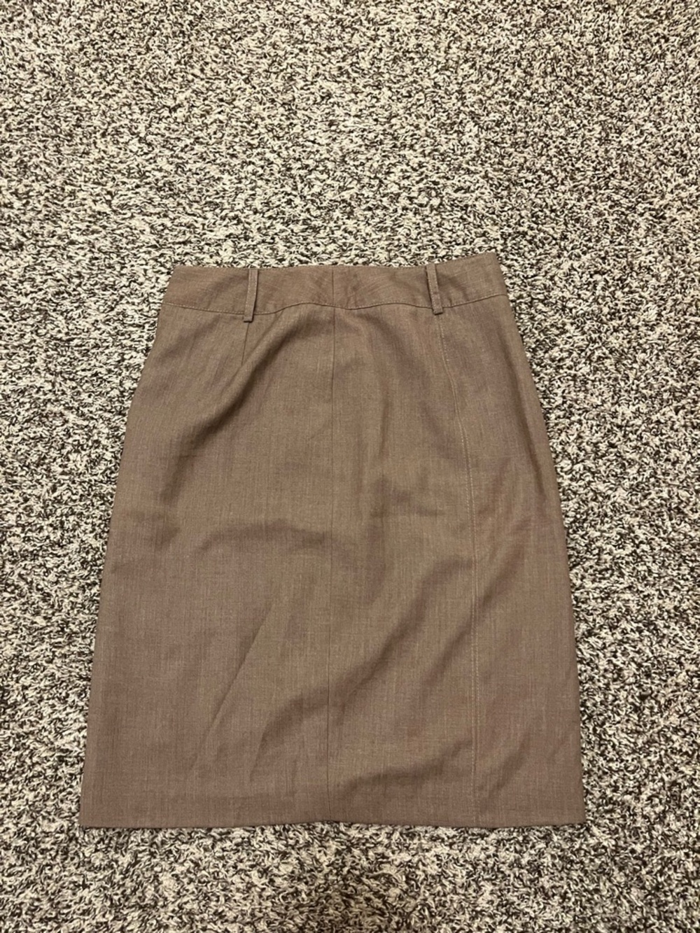 Vintage Harve Benard Taupe Pencil Skirt with Belt Loops